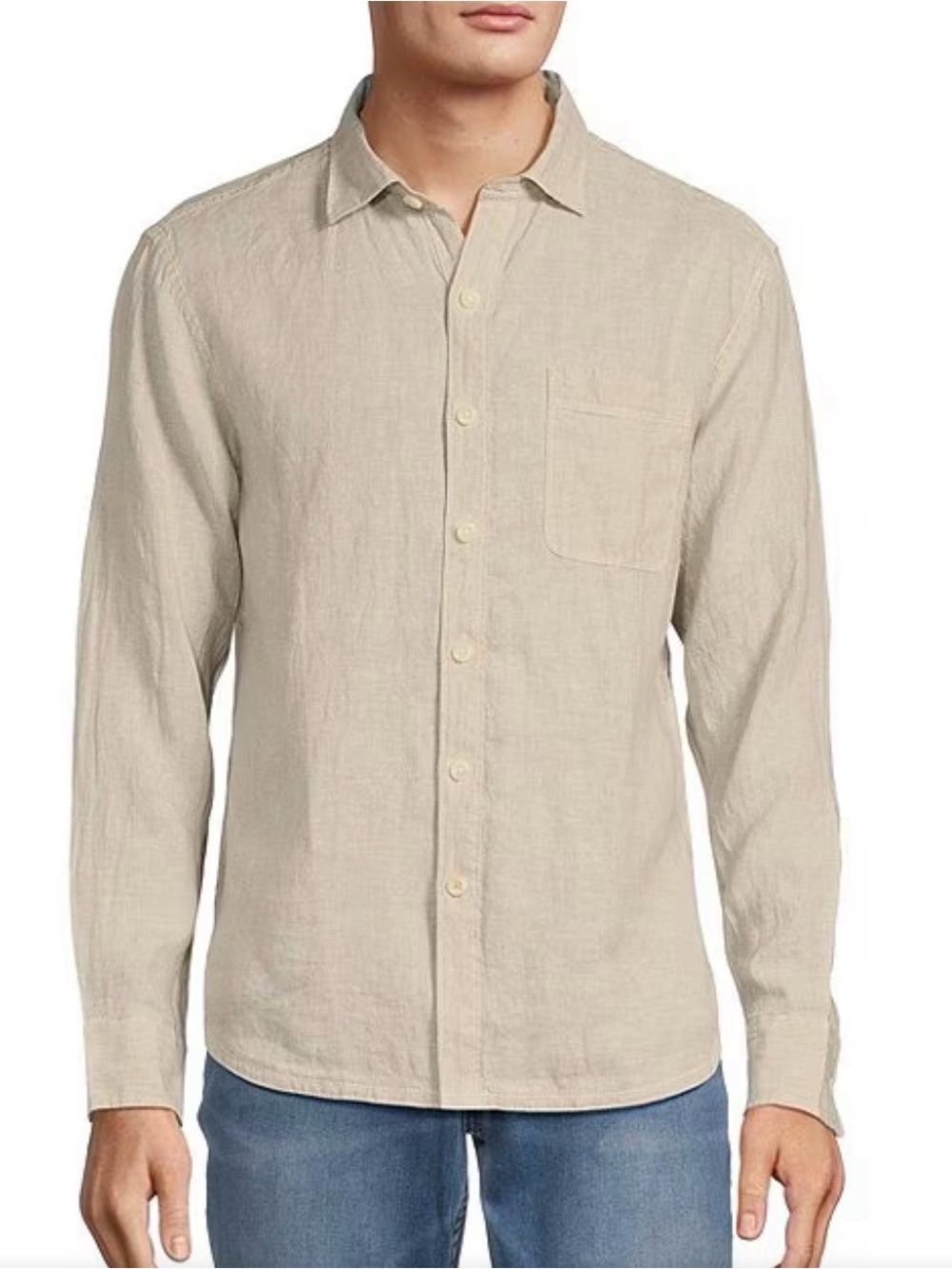 Tommy Bahama Men's Long-Sleeve Linen Paradise Breezer Woven Shirt